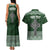 Personalized Celtic Cross Shamrock Ireland Couples Matching Tank Maxi Dress and Hawaiian Shirt Celtic Knot with Shamrock