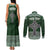 Personalized Celtic Cross Shamrock Ireland Couples Matching Tank Maxi Dress and Long Sleeve Button Shirt Celtic Knot with Shamrock