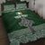 Personalized Celtic Cross Shamrock Ireland Quilt Bed Set Celtic Knot with Shamrock