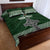 Personalized Celtic Cross Shamrock Ireland Quilt Bed Set Celtic Knot with Shamrock