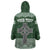 Personalized Celtic Cross Shamrock Ireland Wearable Blanket Hoodie Celtic Knot with Shamrock