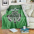 Custom Ireland Football Blanket Celtic Knot with Shamrock