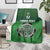 Custom Ireland Football Blanket Celtic Knot with Shamrock