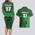 Custom Ireland Football Couples Matching Long Sleeve Bodycon Dress and Hawaiian Shirt Celtic Knot with Shamrock