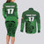 Custom Ireland Football Couples Matching Long Sleeve Bodycon Dress and Long Sleeve Button Shirt Celtic Knot with Shamrock