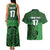 Custom Ireland Football Couples Matching Tank Maxi Dress and Hawaiian Shirt Celtic Knot with Shamrock