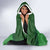 Custom Ireland Football Hooded Blanket Celtic Knot with Shamrock