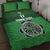 Custom Ireland Football Quilt Bed Set Celtic Knot with Shamrock