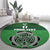 Custom Ireland Football Round Carpet Celtic Knot with Shamrock