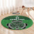 Custom Ireland Football Round Carpet Celtic Knot with Shamrock