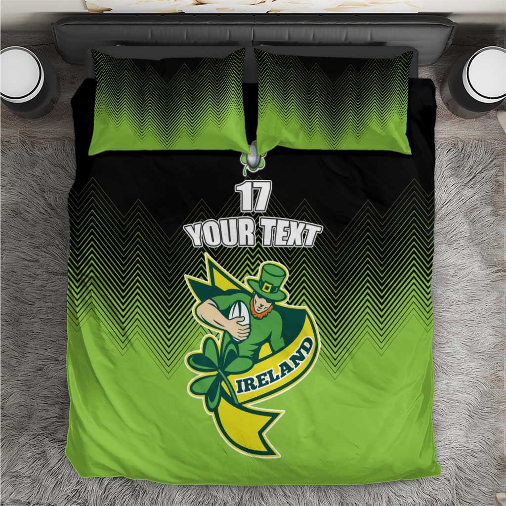 Custom Ireland Rugby Go Champions Bedding Set Irish Shamrock