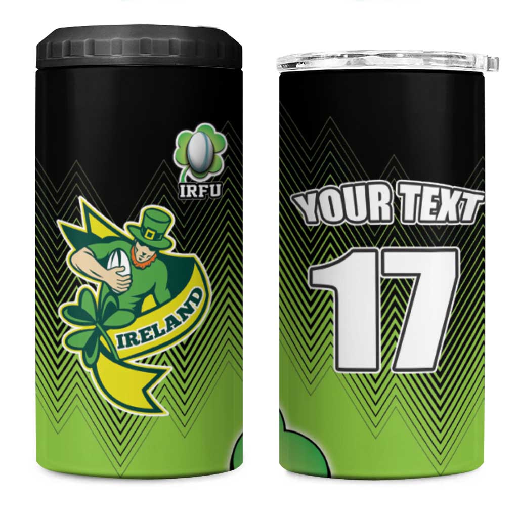 Custom Ireland Rugby Go Champions 4 in 1 Can Cooler Tumbler Irish Shamrock