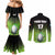 Custom Ireland Rugby Go Champions Couples Matching Mermaid Dress and Long Sleeve Button Shirt Irish Shamrock