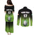 Custom Ireland Rugby Go Champions Couples Matching Puletasi and Long Sleeve Button Shirt Irish Shamrock