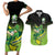 Custom Ireland Rugby Go Champions Couples Matching Short Sleeve Bodycon Dress and Hawaiian Shirt Irish Shamrock