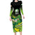 Custom Ireland Rugby Go Champions Family Matching Long Sleeve Bodycon Dress and Hawaiian Shirt Irish Shamrock