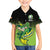 Custom Ireland Rugby Go Champions Family Matching Off The Shoulder Long Sleeve Dress and Hawaiian Shirt Irish Shamrock