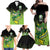 Custom Ireland Rugby Go Champions Family Matching Off Shoulder Maxi Dress and Hawaiian Shirt Irish Shamrock