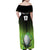 Custom Ireland Rugby Go Champions Family Matching Off Shoulder Maxi Dress and Hawaiian Shirt Irish Shamrock