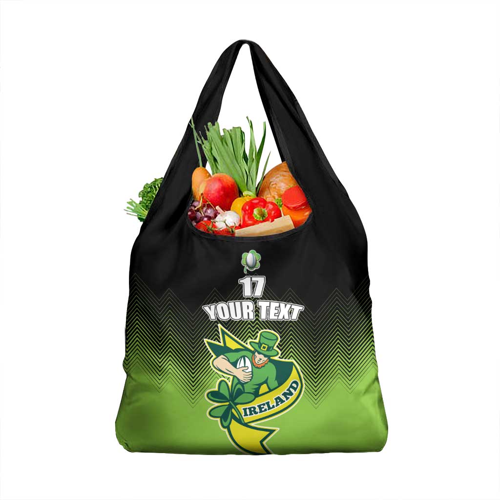 Custom Ireland Rugby Go Champions Grocery Bag Irish Shamrock