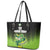 Custom Ireland Rugby Go Champions Leather Tote Bag Irish Shamrock