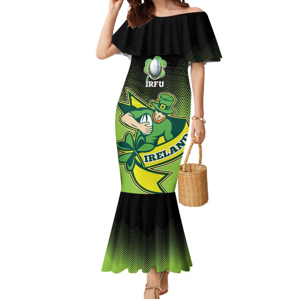 Custom Ireland Rugby Go Champions Mermaid Dress Irish Shamrock