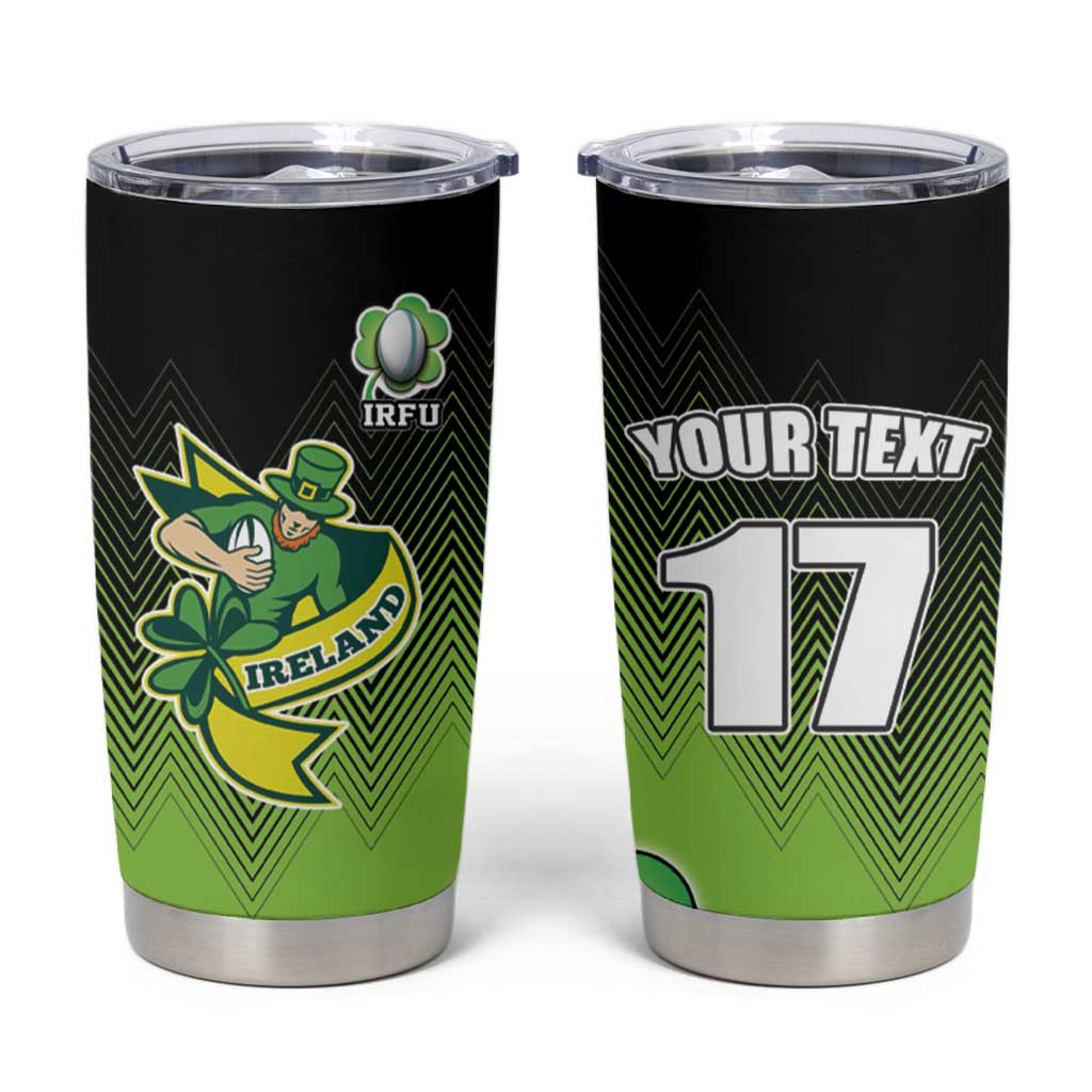 Custom Ireland Rugby Go Champions Tumbler Cup Irish Shamrock