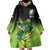 Custom Ireland Rugby Go Champions Wearable Blanket Hoodie Irish Shamrock