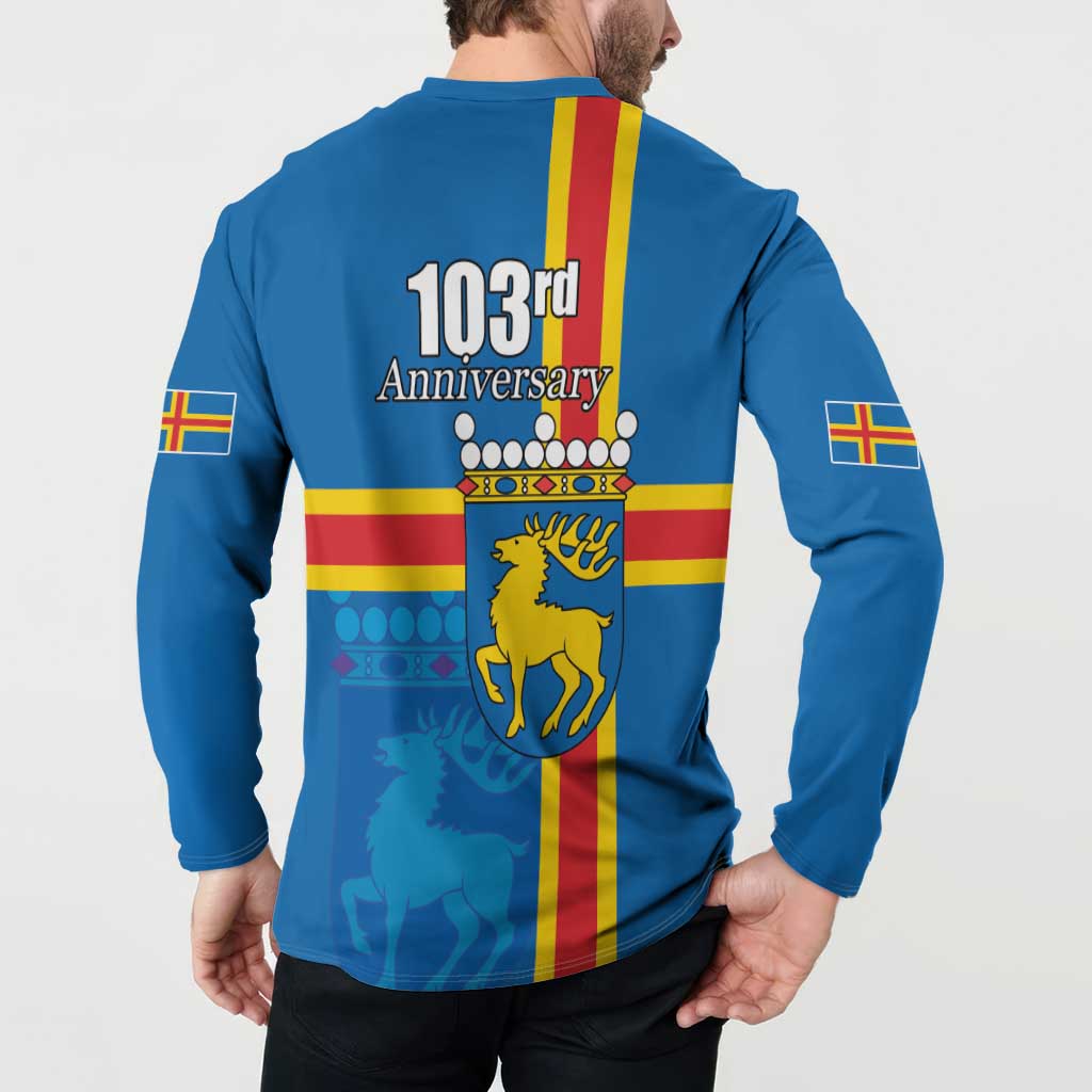 Aland's Autonomy Day Button Sweatshirt 103rd Anniversary