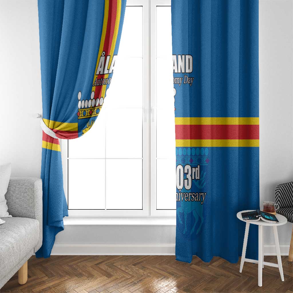 Aland's Autonomy Day Window Curtain 103rd Anniversary