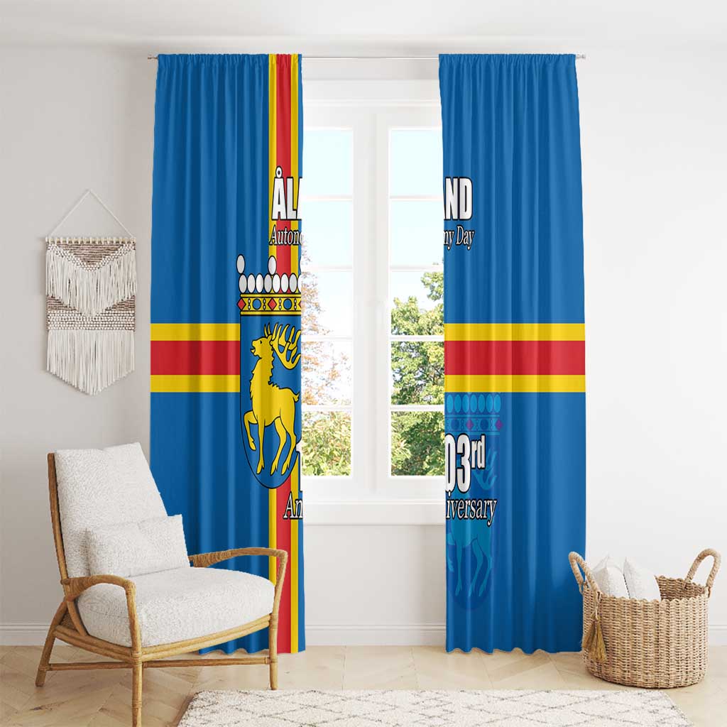 Aland's Autonomy Day Window Curtain 103rd Anniversary
