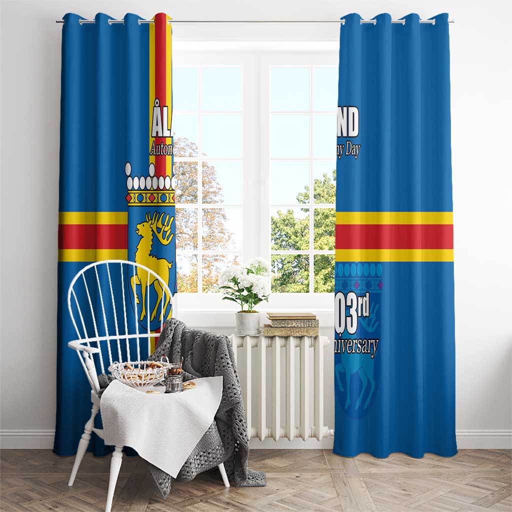 Aland's Autonomy Day Window Curtain 103rd Anniversary