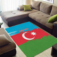 Personalized Azerbaijan Flag Style Area Rug Azerbaijani Flag Day