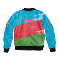 Personalized Azerbaijan Flag Style Bomber Jacket Azerbaijani Flag Day