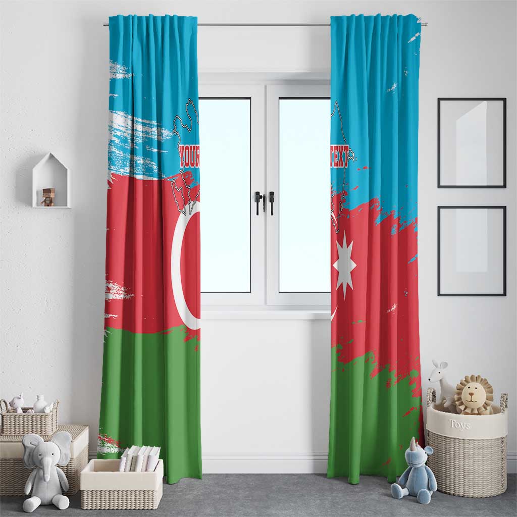 Personalized Azerbaijan Flag Style Window Curtain Azerbaijani Flag Day