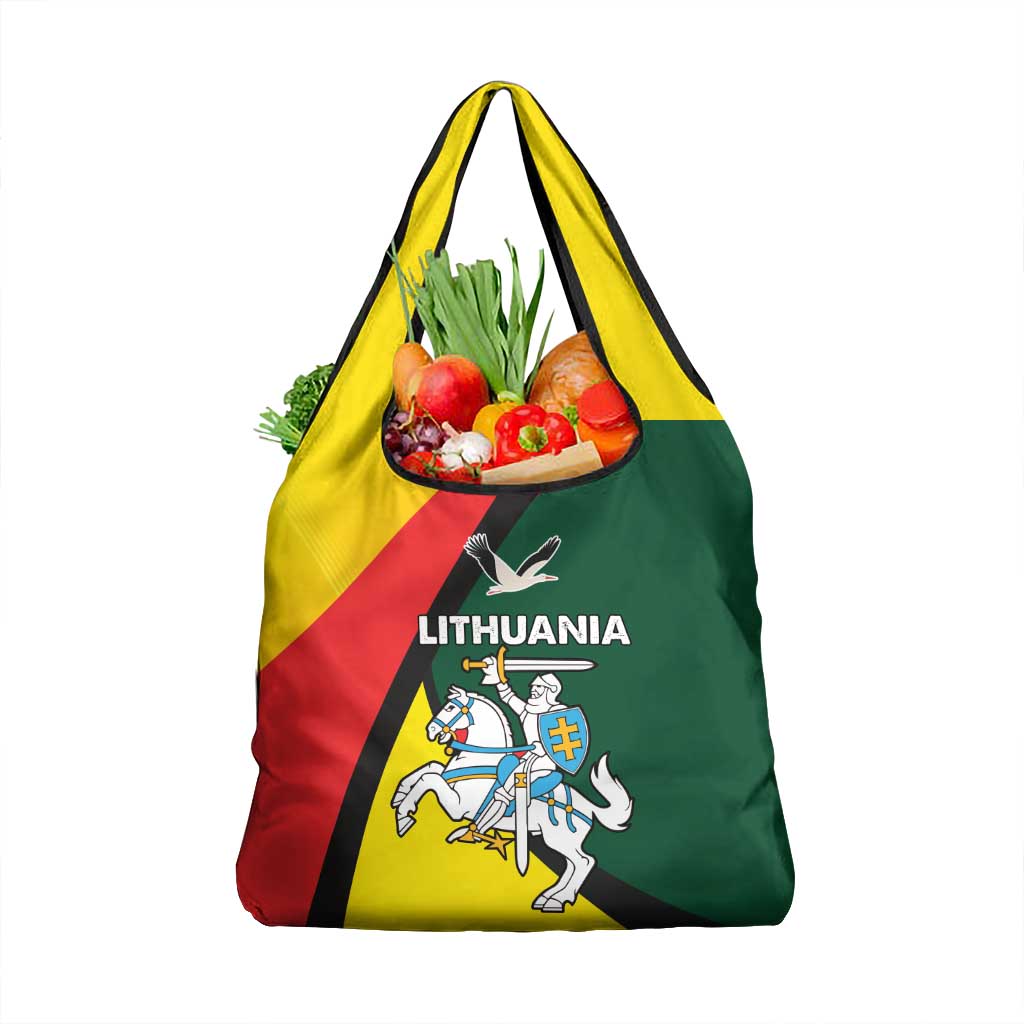 Lithuania Coat of Arms Grocery Bag Vytis and Gandras