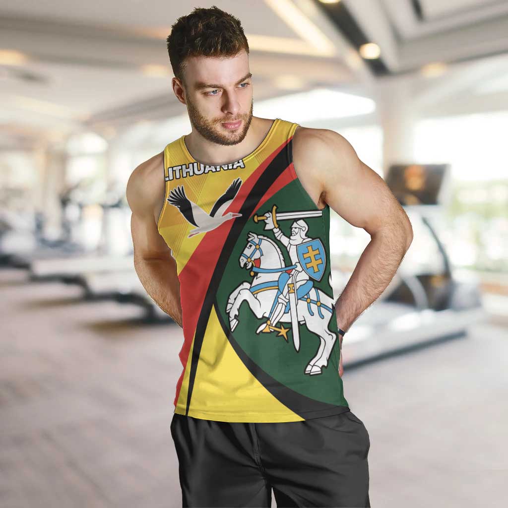 Lithuania Coat of Arms Men Tank Top Vytis and Gandras