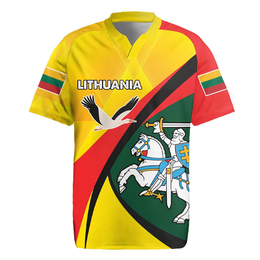 Lithuania Coat of Arms Rugby Jersey Vytis and Gandras LT17 - Wonder Print Shop