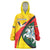 Lithuania Coat of Arms Wearable Blanket Hoodie Vytis and Gandras