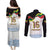 Lithuania Independence Day Couples Matching Puletasi and Long Sleeve Button Shirt 16th February