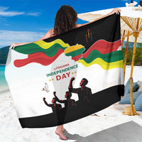 Lithuanian Independence Day sarong with Lithuanian flag wave colors and dancer silhouettes