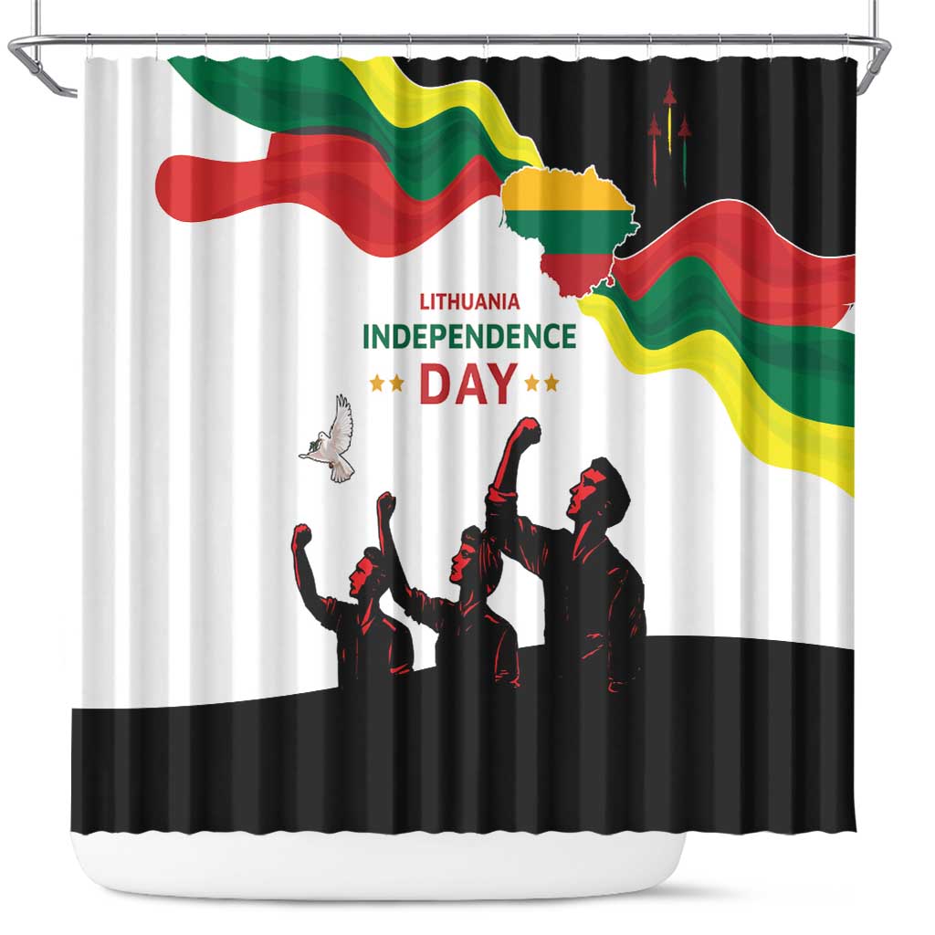 Lithuania Independence Day Shower Curtain 16th February LT17 - Wonder Print Shop