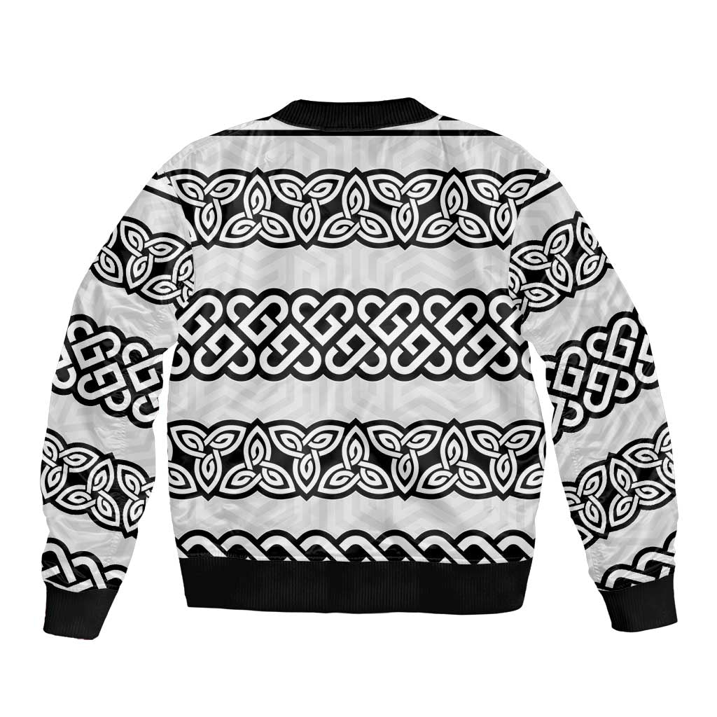 Ireland Celtic Pattern Bomber Jacket Celtic Knot