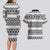 Ireland Celtic Pattern Couples Matching Long Sleeve Bodycon Dress and Hawaiian Shirt Celtic Knot