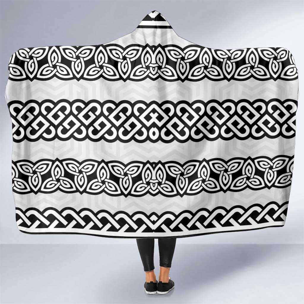 Ireland Celtic Pattern Hooded Blanket Celtic Knot