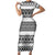 Ireland Celtic Pattern Short Sleeve Bodycon Dress Celtic Knot