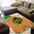 Ireland Irish Leprechaun with Shamrock Area Rug Ireland 17th March Saint Patrick's Day