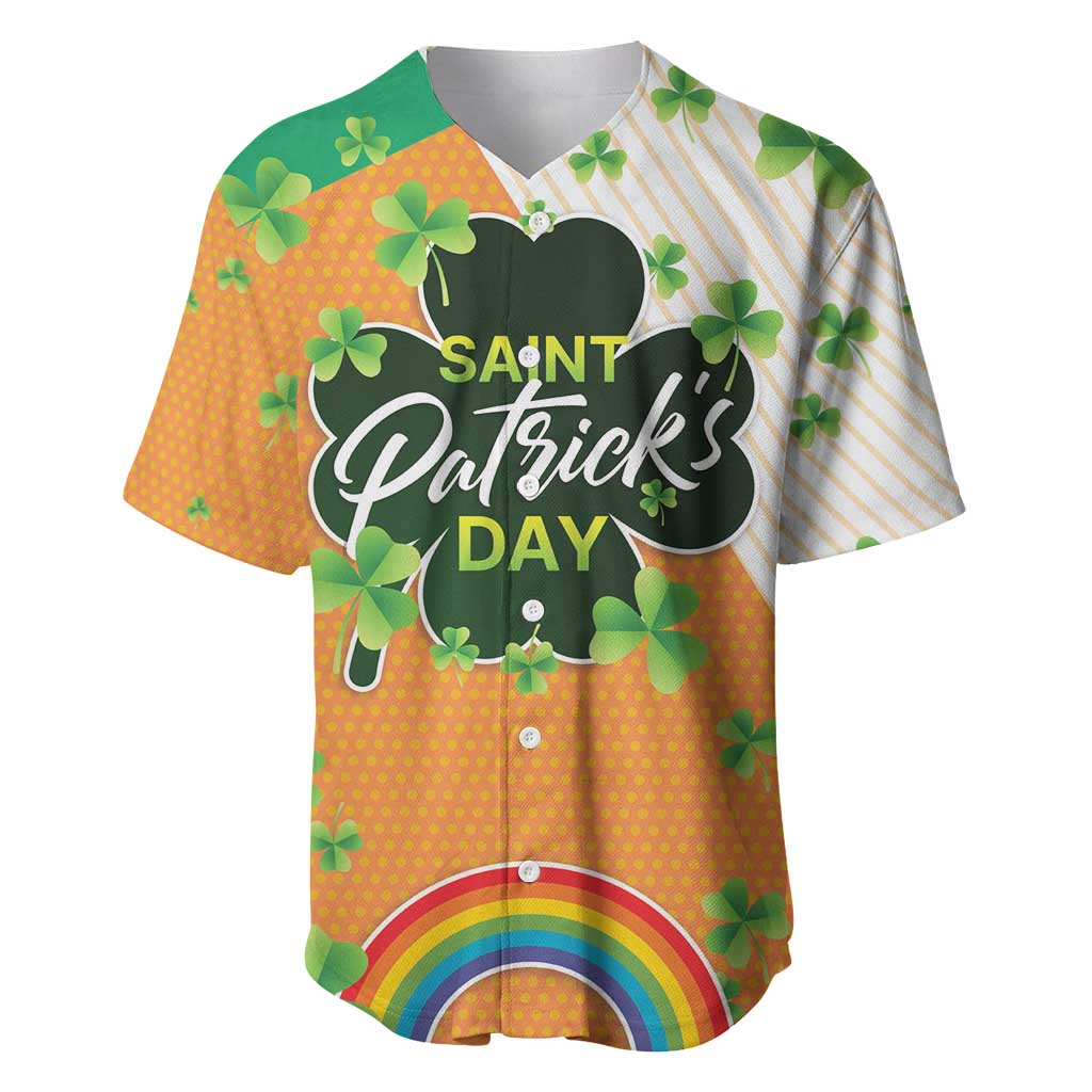 Ireland Irish Leprechaun with Shamrock Baseball Jersey Ireland 17th March Saint Patrick's Day