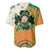 Ireland Irish Leprechaun with Shamrock Baseball Jersey Ireland 17th March Saint Patrick's Day