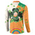 Ireland Irish Leprechaun with Shamrock Button Sweatshirt Ireland 17th March Saint Patrick's Day